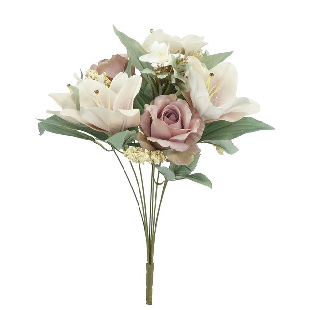 Buquê de Rosas Com Lirio ( Lilás ) Buquê de Rosas Com Lirio ( Lilás )