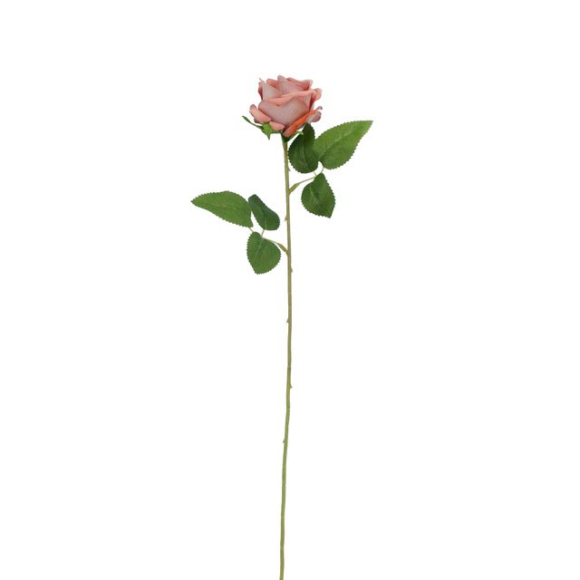 Botão de Rosa Salmão Veludo Botão de Rosa Salmão Veludo