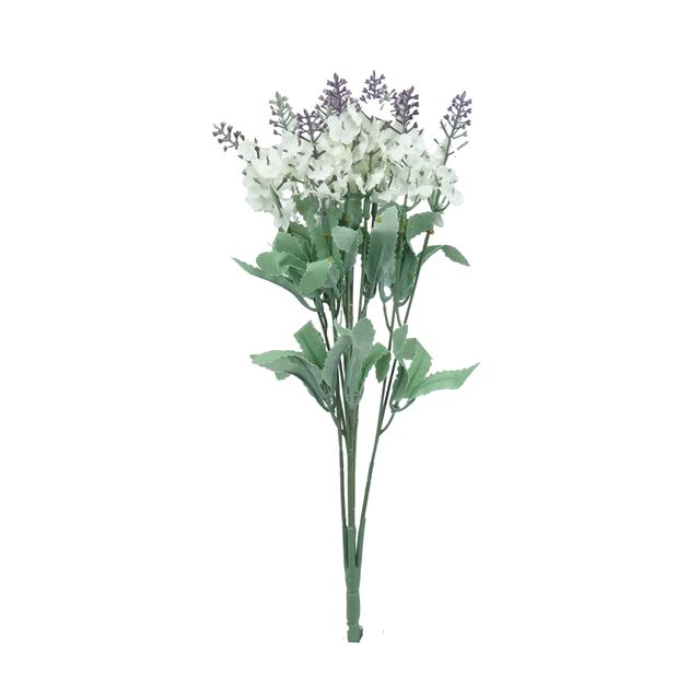 Buquê de Lavanda Branca X10 32cm