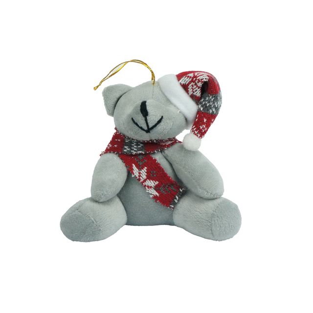 Urso Cinza decorativo C/Gorro Cinza Urso Cinza decorativo C/Gorro Cinza