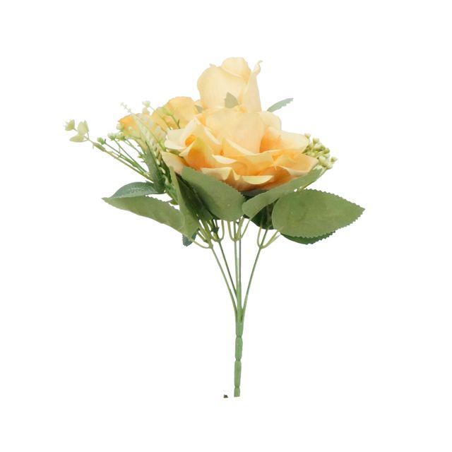 Buquê de Rosa Amarela 30cm Buquê de Rosa Amarela 30cm