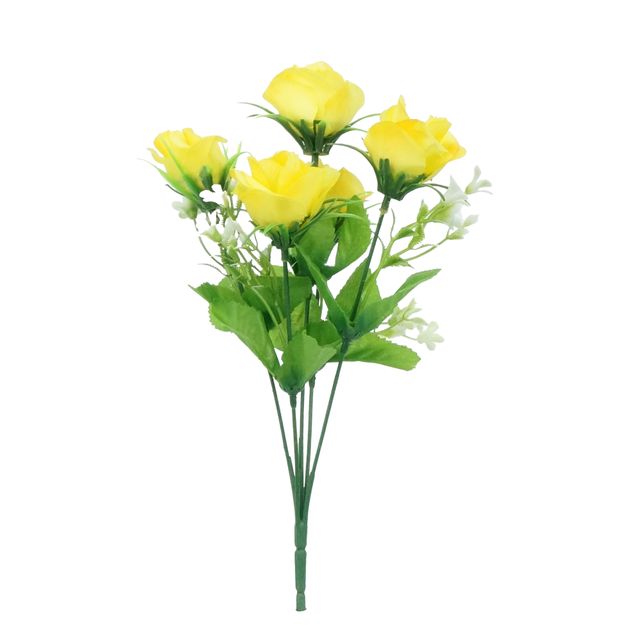 Buquê de Rosa Amarelo C/5 Botões Buquê de Rosa Amarelo C/5 Botões