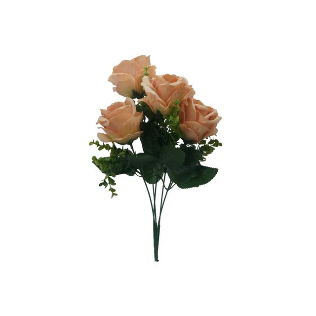 Buquê de Rosa Salmão 40cm Buquê de Rosa Salmão 40cm