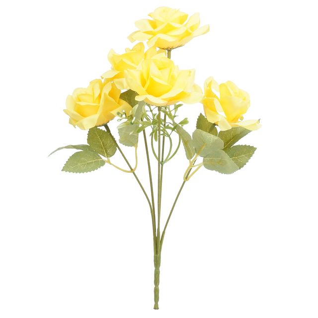 Buquê de Rosa Amarela 28cm Buquê de Rosa Amarela 28cm
