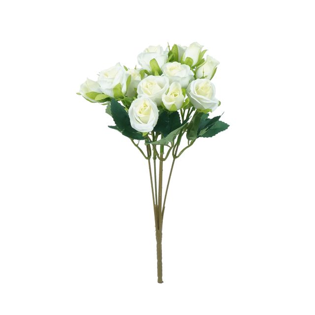 Buquê de Rosa Branco 28cm Buquê de Rosa Branco 28cm