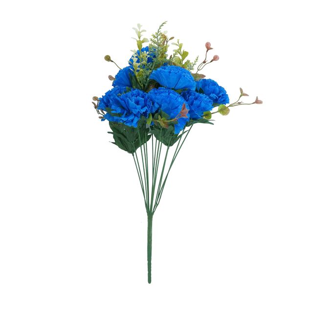 Buquê de Cravo Azul 50cm