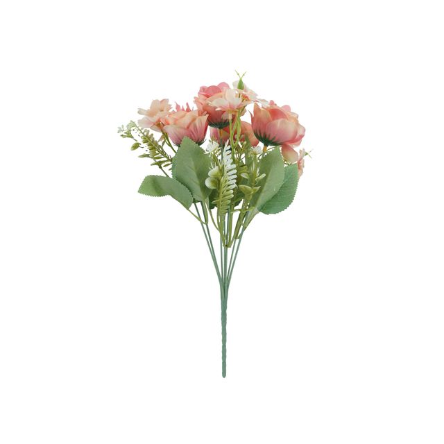 Buquê de Rosa X5 Rosa 30cm Buquê de Rosa X5 Rosa 30cm