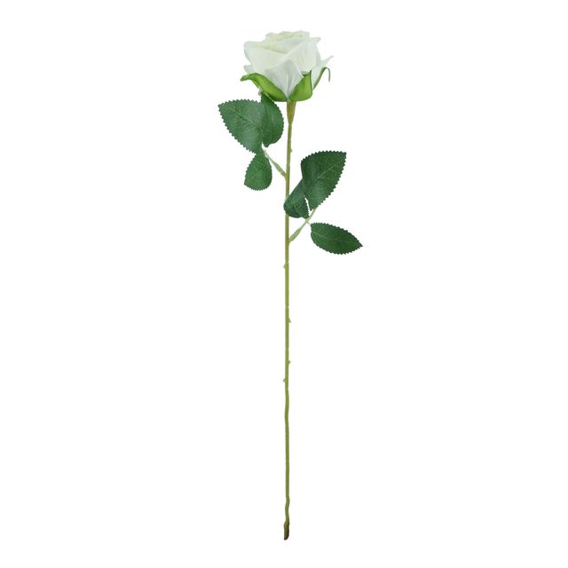 Botão de Rosa Branca Veludo Botão de Rosa Branca Veludo